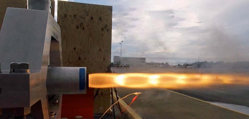 Solid Rocket Motor Engine Test