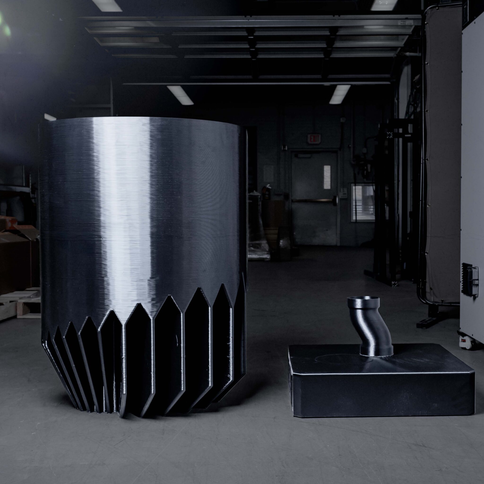 PVC 3D Printed Vortex Flow Insert by JuggerBot 3D